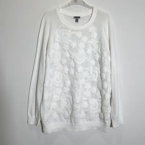 Chelsea28 Textured Pullover Sweater Size L